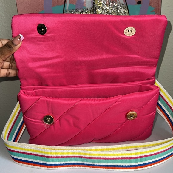 CEJON Fuchsia Nylon Crossbody Bag - Picture 10 of 16